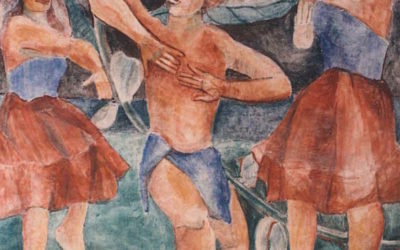 Hula Dancers Fresco